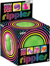 Schylling: Ripples Super NeeDoh - Surprise Style! (1) 4.25 Toy in Assorted Neon Colors & Textures. Doh-Filled. Stress Reliever. Squish-Squeeze-Pull