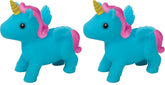 Schylling Itsy Bitsy Unicorn Squeezable and Stretchable Toy - Color May Vary (Pack of 2)