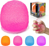 Squishy Fidget Toys Stress for Kids and Adults. Super Solid Squeeze Ball. Sensory for Stress Relief. Birthday. Easter Basket Stuffers and Party Favors(Pink)