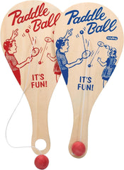 Schylling Paddle Ball - Classic Game Made with Real Wood - Ages 5 and Up - One Piece