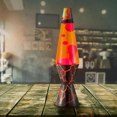The Original Lava® Lamp - 14.5 Volcanic Crags - Classic Liquid Motion Lamp - Red Wax and Orange Liquid - #2078 (Amazon Exclusive)