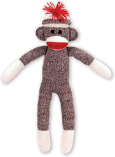 Schylling Brand Classic 20 Retro Sock Monkey Stuffed Animal - Knitted Texture Original Look - Ages 12 Months and Up