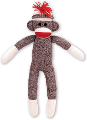 Schylling Brand Classic 20 Retro Sock Monkey Stuffed Animal - Knitted Texture Original Look - Ages 12 Months and Up