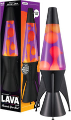 Lava The Original Lamp - 14.5 Evenfall – Retro Rocket Liquid Motion Lamp - Yellow Wax and Purple Liquid - Item #2391 (Amazon Exclusive)