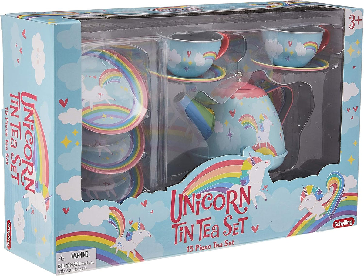 Schylling Schylling Unicorn Tin Tea set