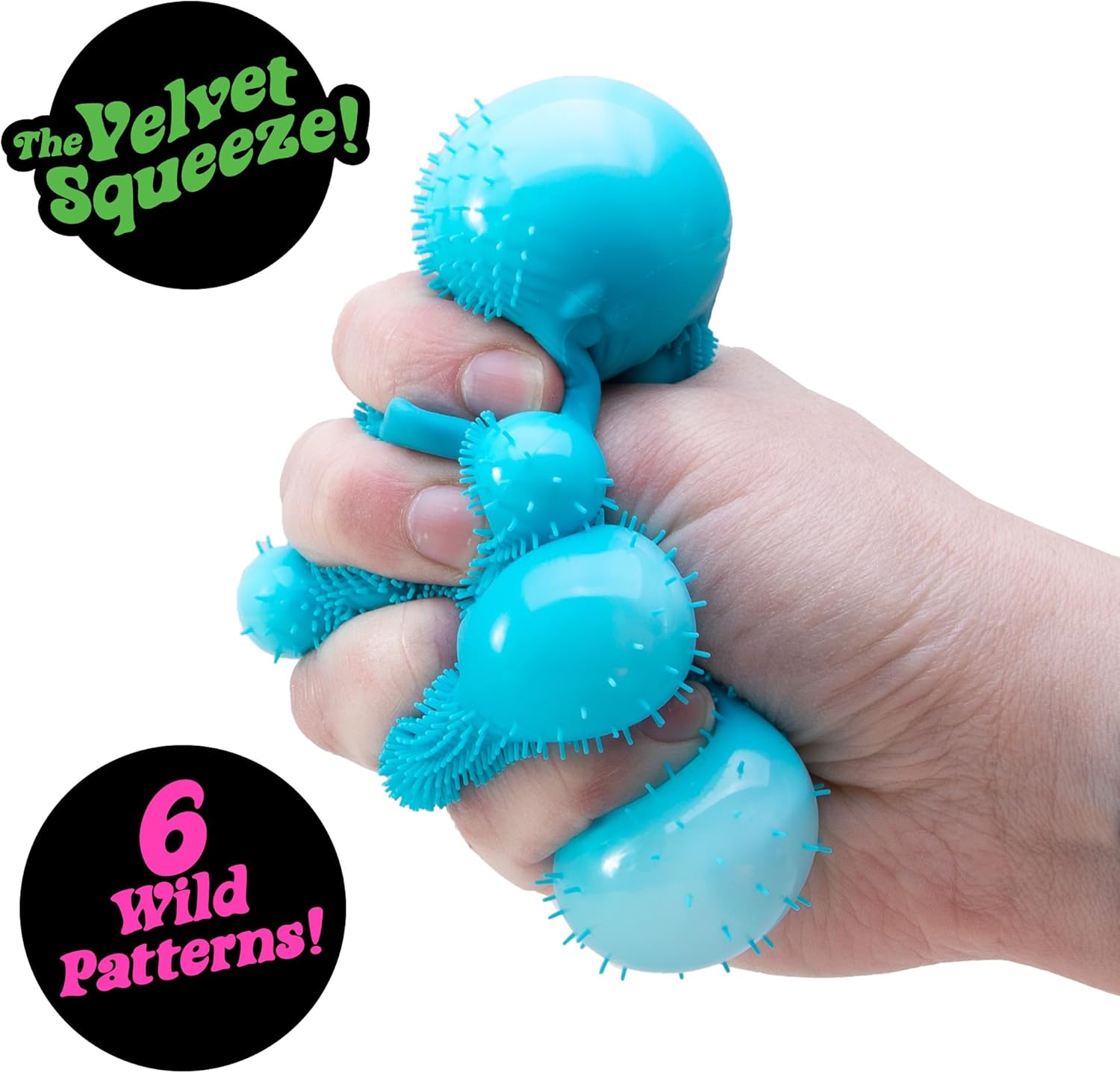 Schylling Needoh Wild Cats Fuzz Ball - Sensory Squeeze Toy - Colors May Vary