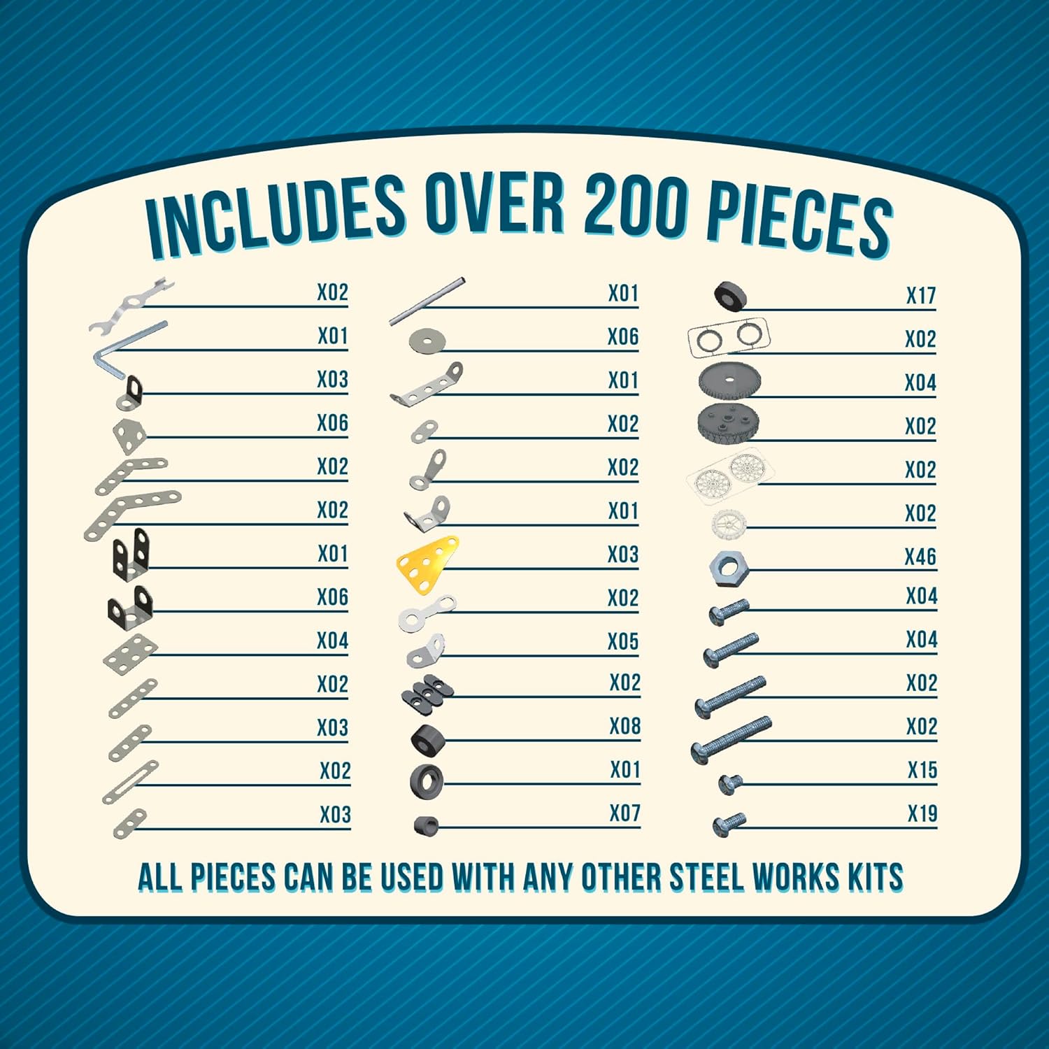 Schylling Steel Works 5 Model Construction Building Kit