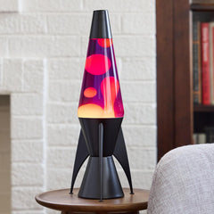 Lava The Original Lamp - 14.5 Evenfall – Retro Rocket Liquid Motion Lamp - Yellow Wax and Purple Liquid - Item #2391 (Amazon Exclusive)