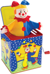 Schylling Jester Jack in the Box - Classic Children's Musical Toy - Colorful and Durable Tin Box with Silly Jester Plush - Age 18 months and Up