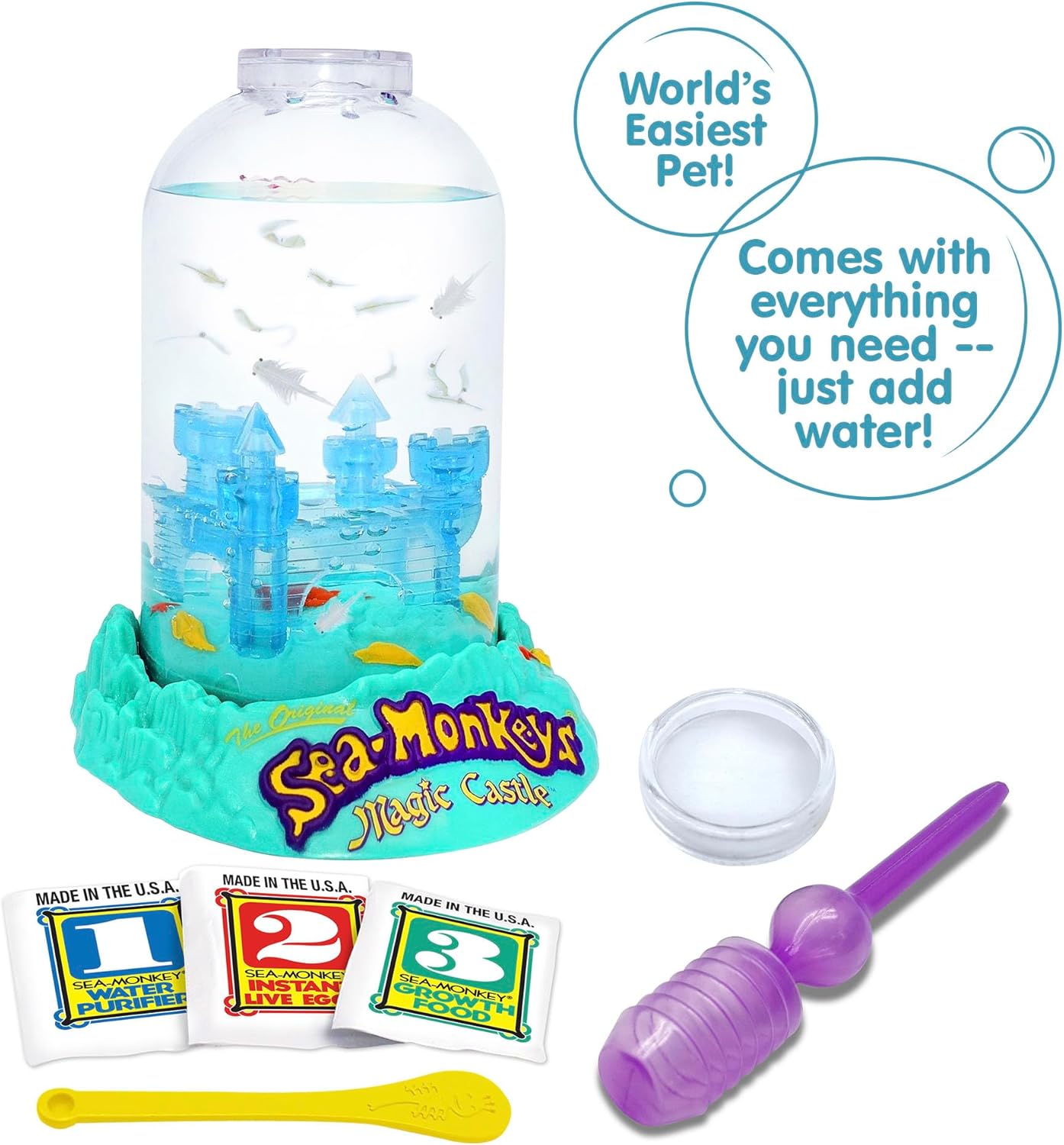 Sea-Monkeys® Magic Castle - World's Only Instant Pets® - Ages 6+ (Pack of 1)