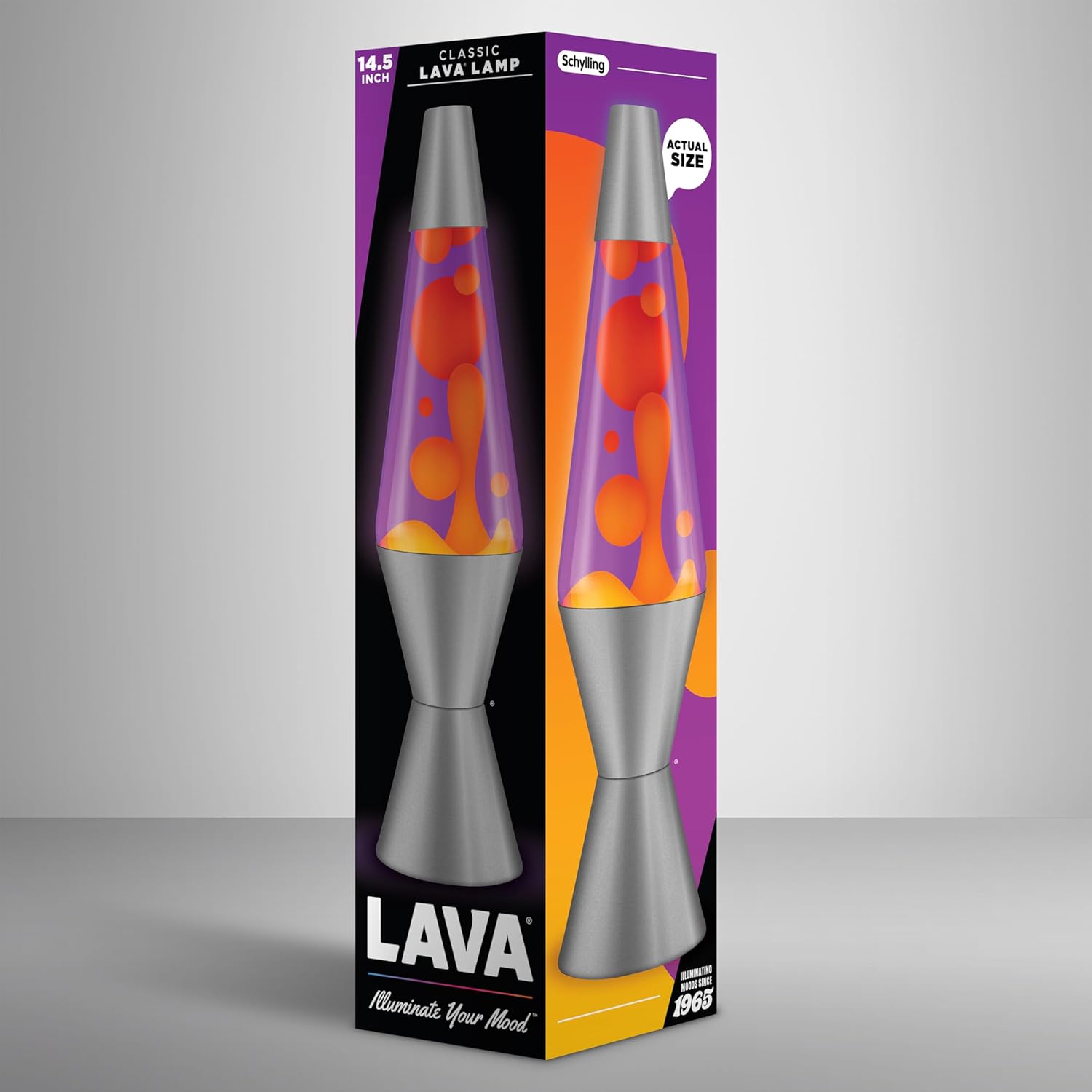Lava® Lamp - 14.5 Purple Sunset - The Original Motion Light - Yellow Wax and Purple Liquid - Item #2635 (Amazon Exclusive)
