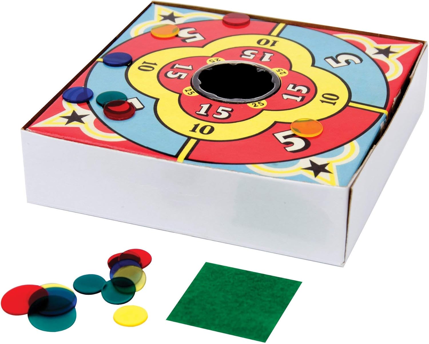 Schylling Tiddledy Winks - Classic Game for the Whole Family - Includes Game Board. Cup. and Winks - Ages 3 and Up