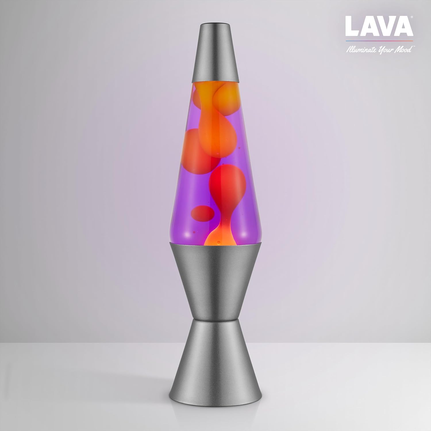 Lava® Lamp - 14.5 Purple Sunset - The Original Motion Light - Yellow Wax and Purple Liquid - Item #2635 (Amazon Exclusive)