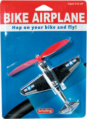 Schylling Bike Airplane - Bicycle Accessory for Handlebars with Oversized Spinning Propeller - Includes Airplane and Mounting Equipment - Ages 6 and Up - One Airplane