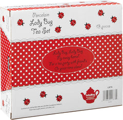 Schylling Ladybug Porcelain Tea Set . White