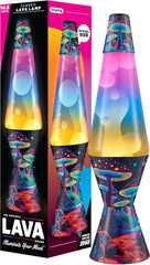 Lava The Original Lamp - 14.5 Trippy Shrooms – Classic Liquid Motion Lamp - Tri-Colored Globe and Black Base - Item #2361 (Amazon Exclusive)