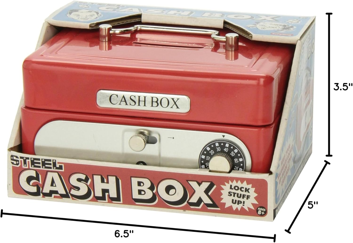 Schylling Locking Cash Box Red. 1 EA