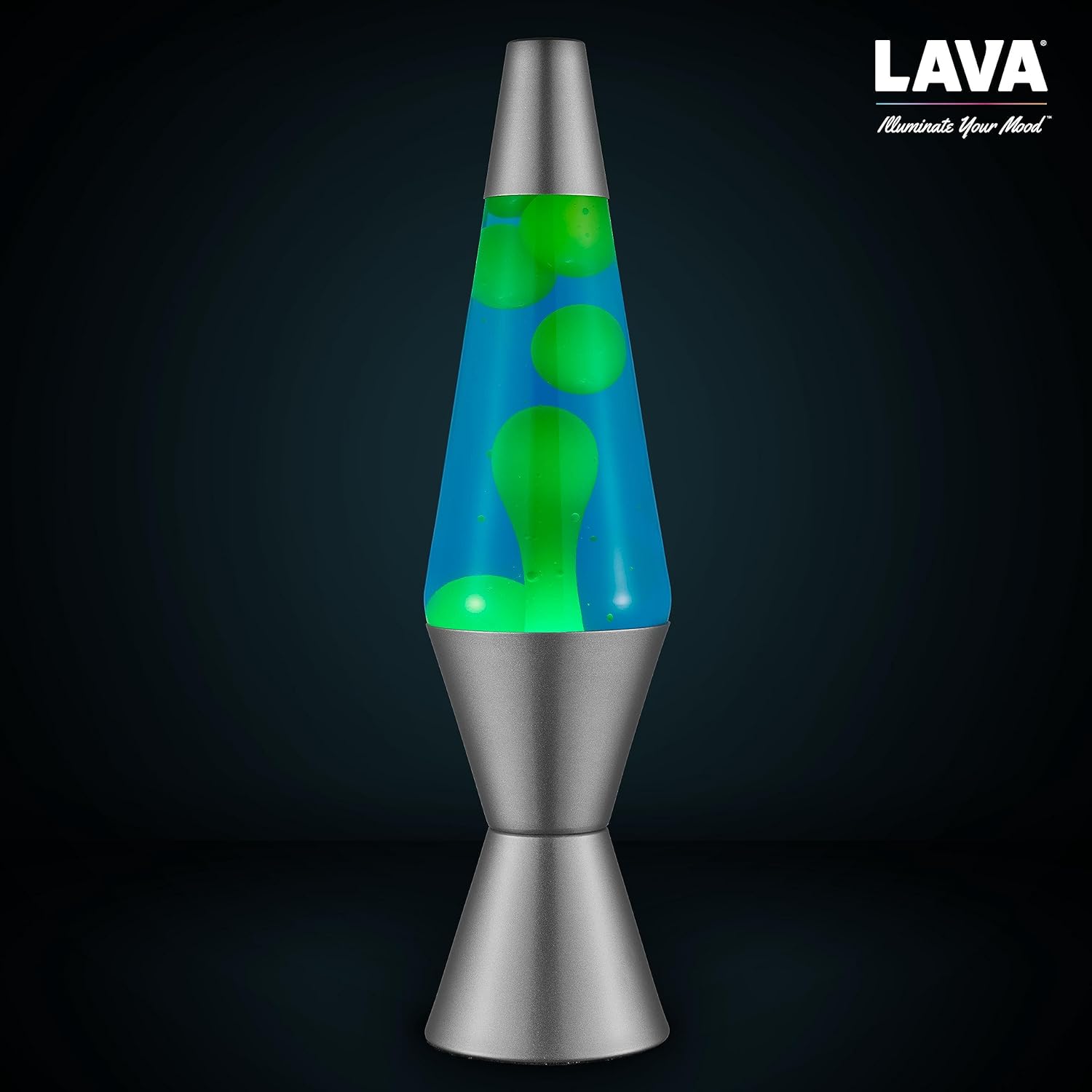 Lava® Lamp - 14.5 Deep Ocean - The Original Motion Light - Yellow/Green Wax and Blue Liquid - Item #2634 (Amazon Exclusive)