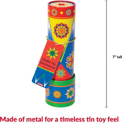 Schylling Classic Tin Kaleidoscope - Fun. Colorful Pattern-Changing Toy - Durable Tin with Multicolored Beads - Ages 3 and Up - One Piece