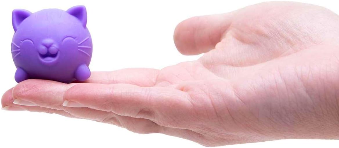 Schylling NeeDoh Cool Kitten Teenie Needoh 4 Pack - Sensory Squeeze Toy - 1.5 in Diameter - Colors May Vary