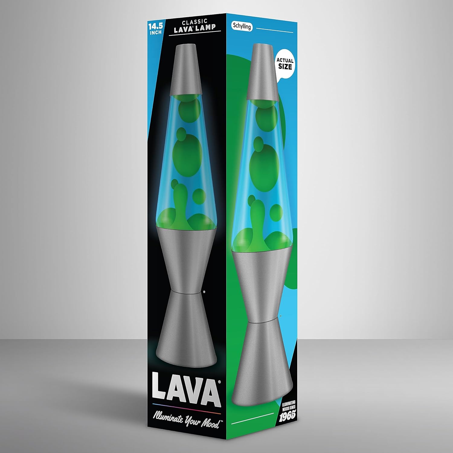 Lava® Lamp - 14.5 Deep Ocean - The Original Motion Light - Yellow/Green Wax and Blue Liquid - Item #2634 (Amazon Exclusive)