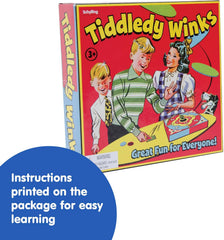 Schylling Tiddledy Winks - Classic Game for the Whole Family - Includes Game Board. Cup. and Winks - Ages 3 and Up