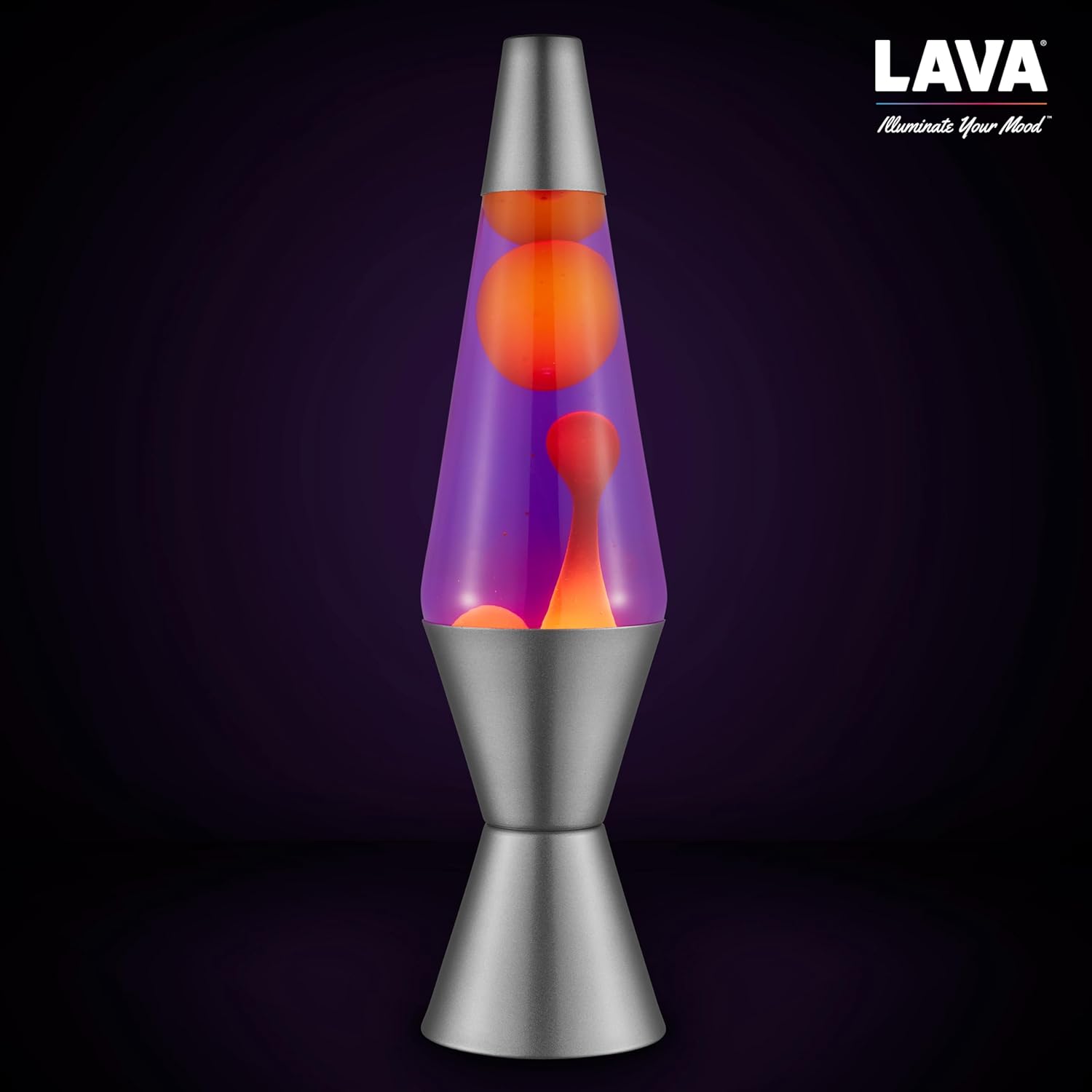 Lava® Lamp - 14.5 Purple Sunset - The Original Motion Light - Yellow Wax and Purple Liquid - Item #2635 (Amazon Exclusive)