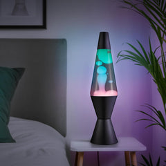 The Original Lava® Lamp - 14.5 Gunmetal Grey - Classic Liquid Motion Lamp - Tri-Colored Green/Blue/Purple - Item #2098 (Amazon Exclusive)