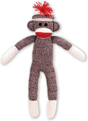Schylling Brand Classic 20 Retro Sock Monkey Stuffed Animal - Knitted Texture Original Look - Ages 12 Months and Up